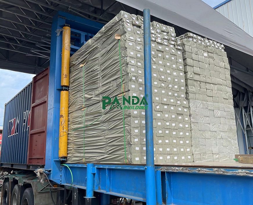Panda Building Factory Loading Export Containers